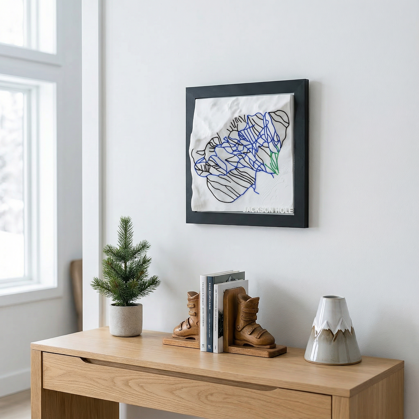 JACKSON HOLE 3D SKI HILL MAP