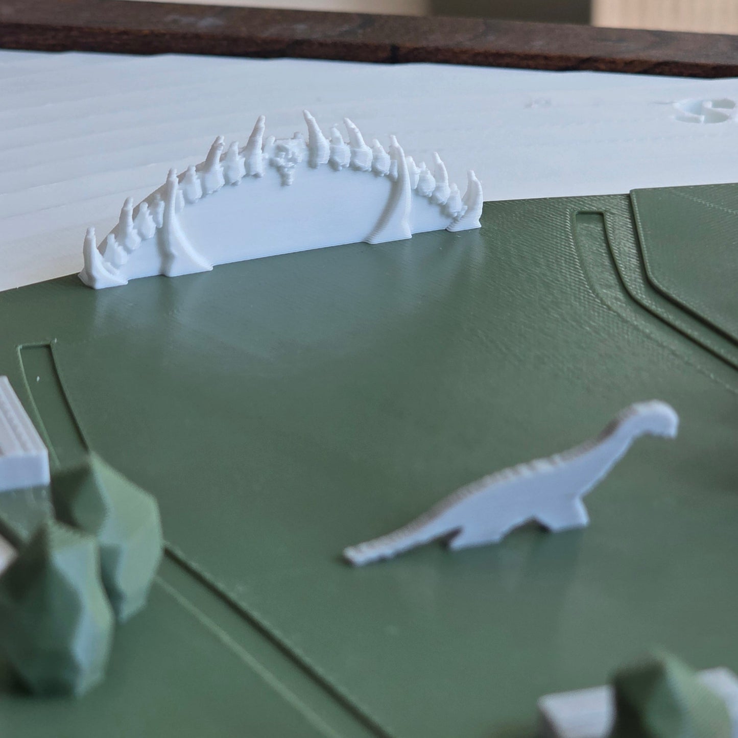Close up shot of the model