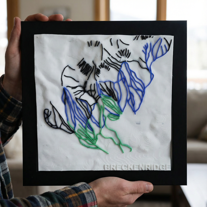 BRECKENRIDGE 3D SKI HILL MAP