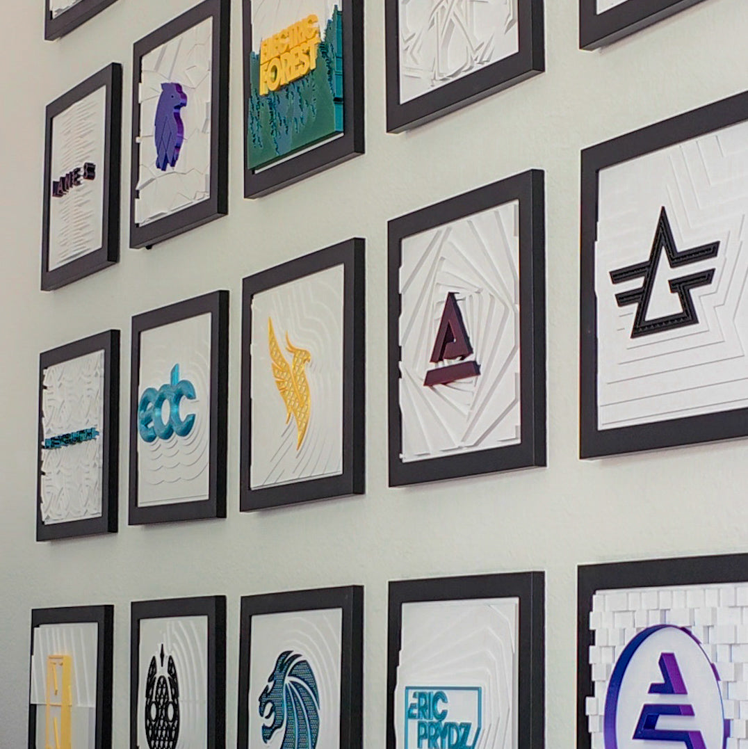 DJ ARTWORK BUNDLE (6) (3D Framed Artwork) | custom edm dj wall art