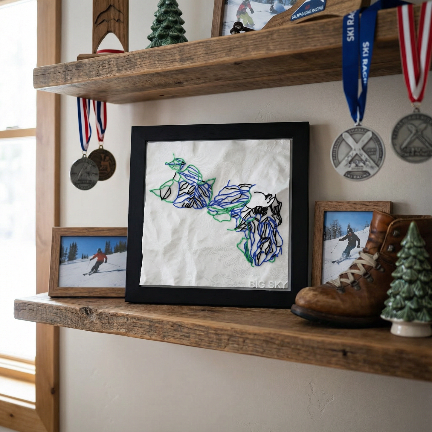 BIG SKY 3D SKI HILL MAP