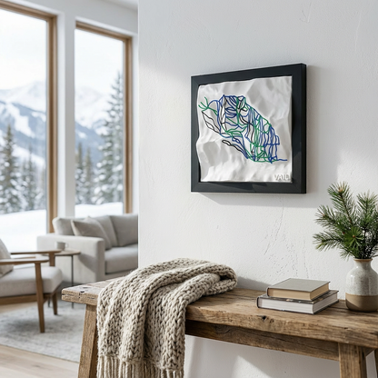 VAIL 3D SKI HILL MAP