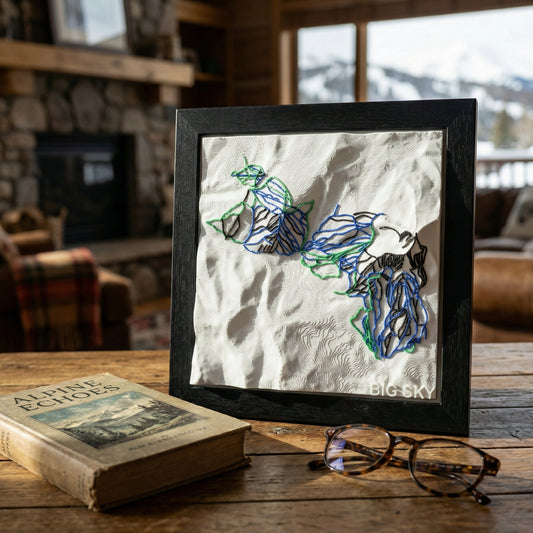 BIG SKY 3D SKI HILL MAP