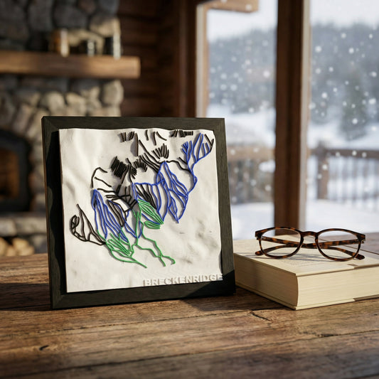 BRECKENRIDGE 3D SKI HILL MAP