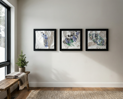 3-PIECE BUNDLE: Choose Any Three 3D-Printed Ski Hill Maps