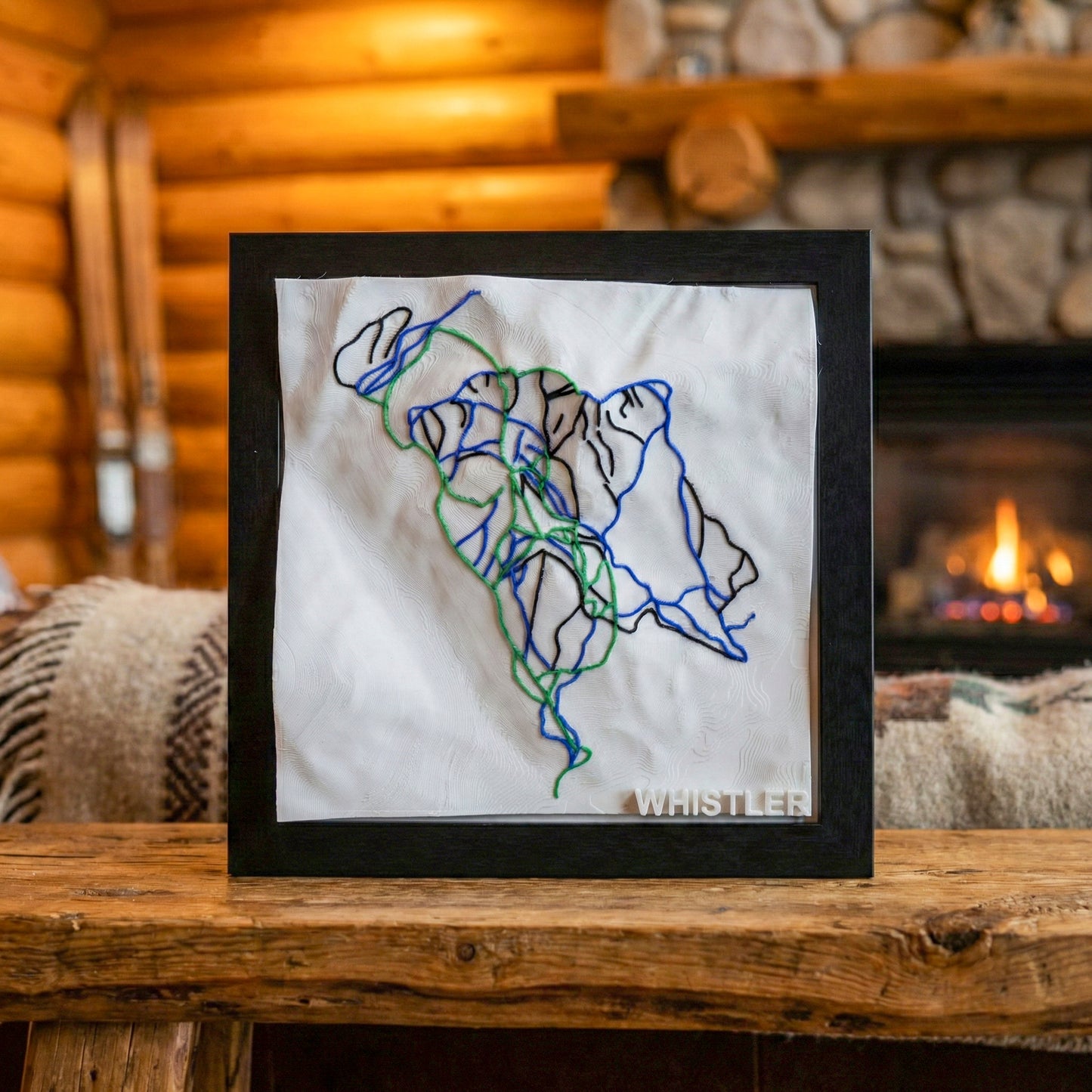 WHISTLER 3D SKI HILL MAP