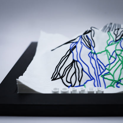 3-PIECE BUNDLE: Choose Any Three 3D-Printed Ski Hill Maps