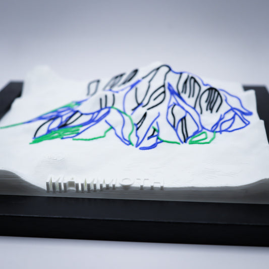 MAMMOTH MOUNTAIN 3D SKI HILL MAP