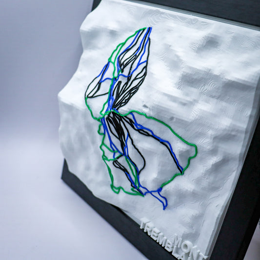 MONT TREMBLANT 3D SKI HILL MAP