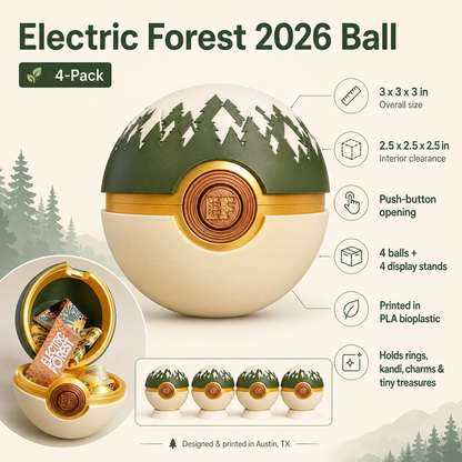 Electric Forest Balls (4) | Pre-Festival Drop, Ships Before EF 2026