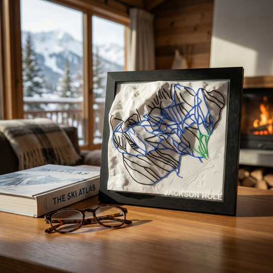 JACKSON HOLE 3D SKI HILL MAP