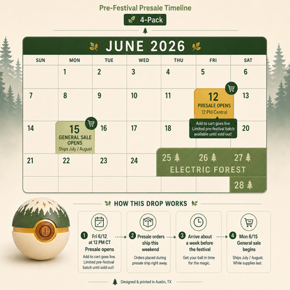 Electric Forest Balls (4) | Pre-Festival Drop, Ships Before EF 2026