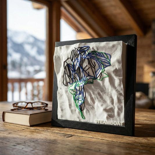 STEAMBOAT 3D SKI HILL MAP