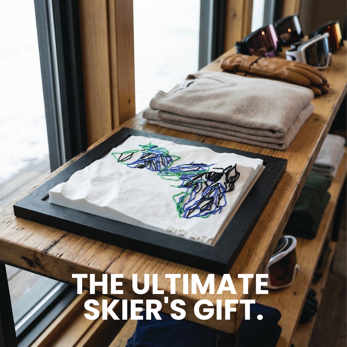 BIG SKY 3D SKI HILL MAP