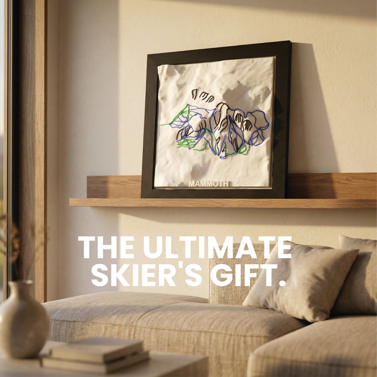MAMMOTH MOUNTAIN 3D SKI HILL MAP