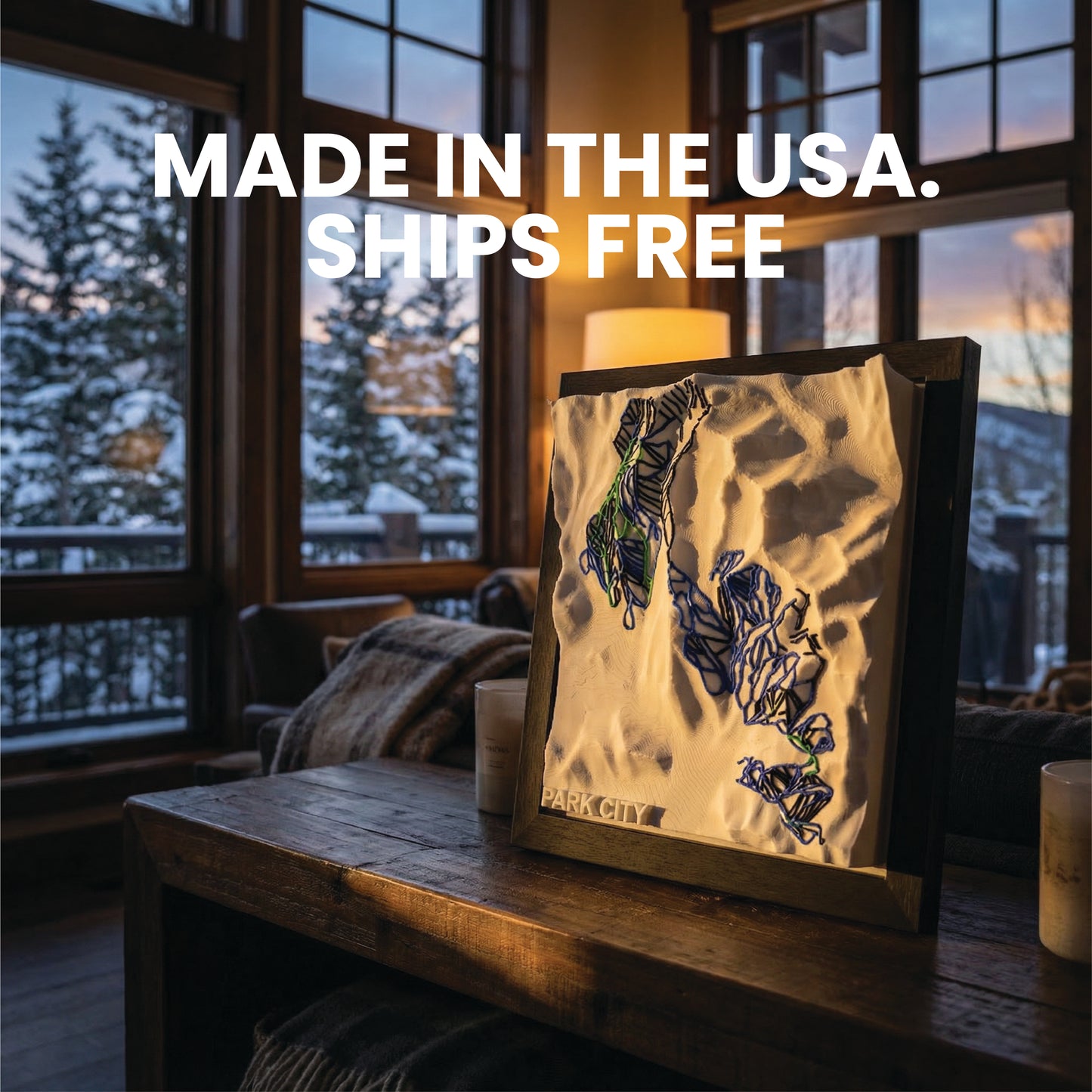 PARK CITY 3D SKI HILL MAP