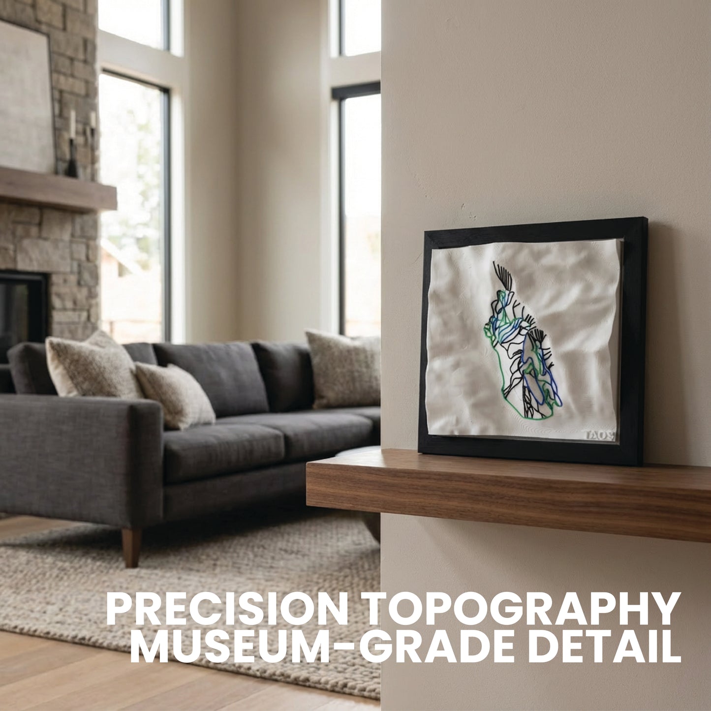 TAOS 3D SKI HILL MAP