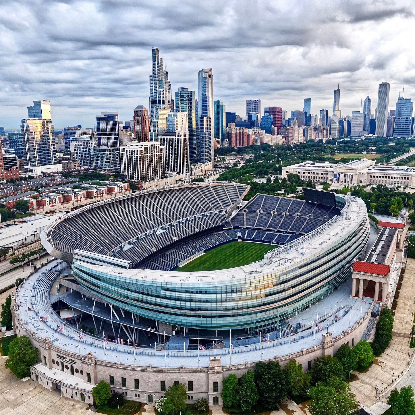 3D-Printed Chicago Bears Soldier Field