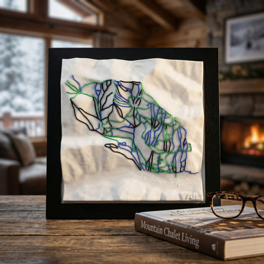 VAIL 3D SKI HILL MAP