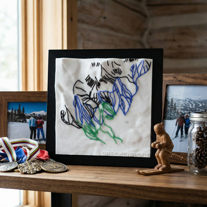 BRECKENRIDGE 3D SKI HILL MAP