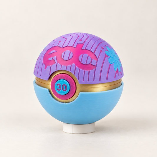 EDC Memory Capsule on a white stand against a warm neutral background