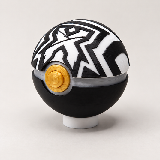 Headbanger Memory Capsule on a white stand against a warm neutral background