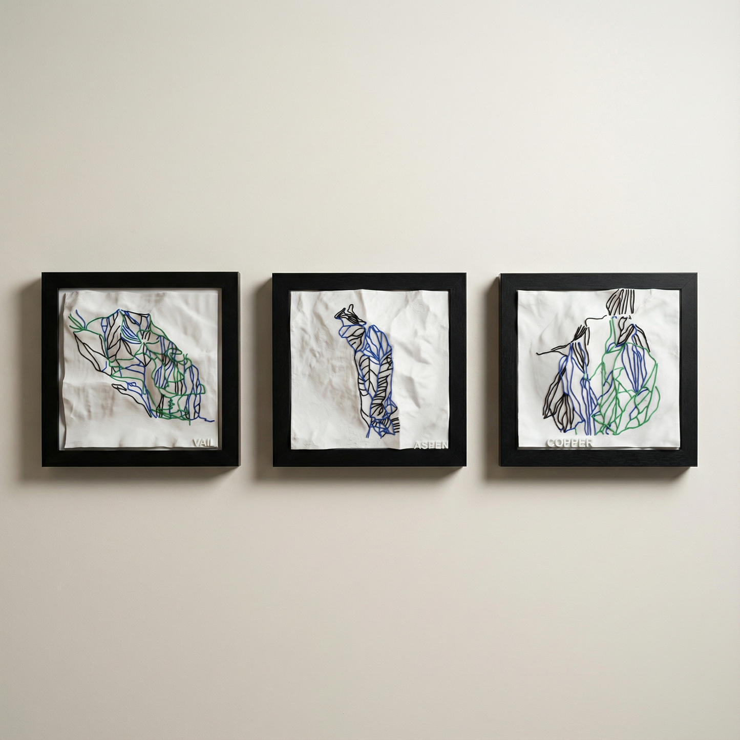 3-PIECE BUNDLE: Choose Any Three 3D-Printed Ski Hill Maps