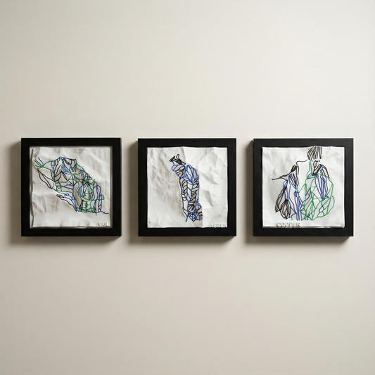 3-PIECE BUNDLE: Choose Any Three 3D-Printed Ski Hill Maps