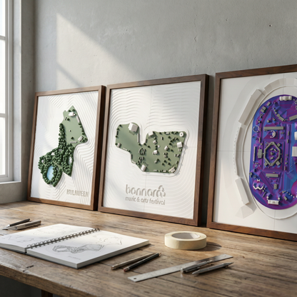 3-PIECE BUNDLE: Choose Any Three 3D Festival Maps