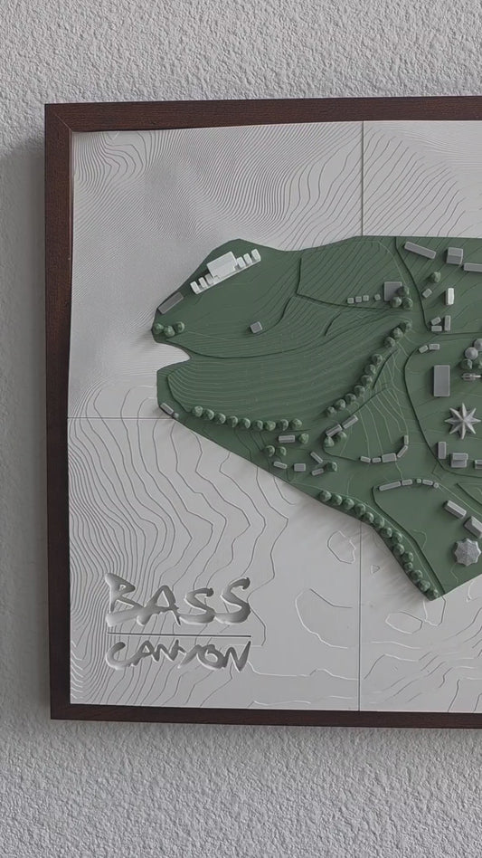 Bass Canyon 3D Festival Map